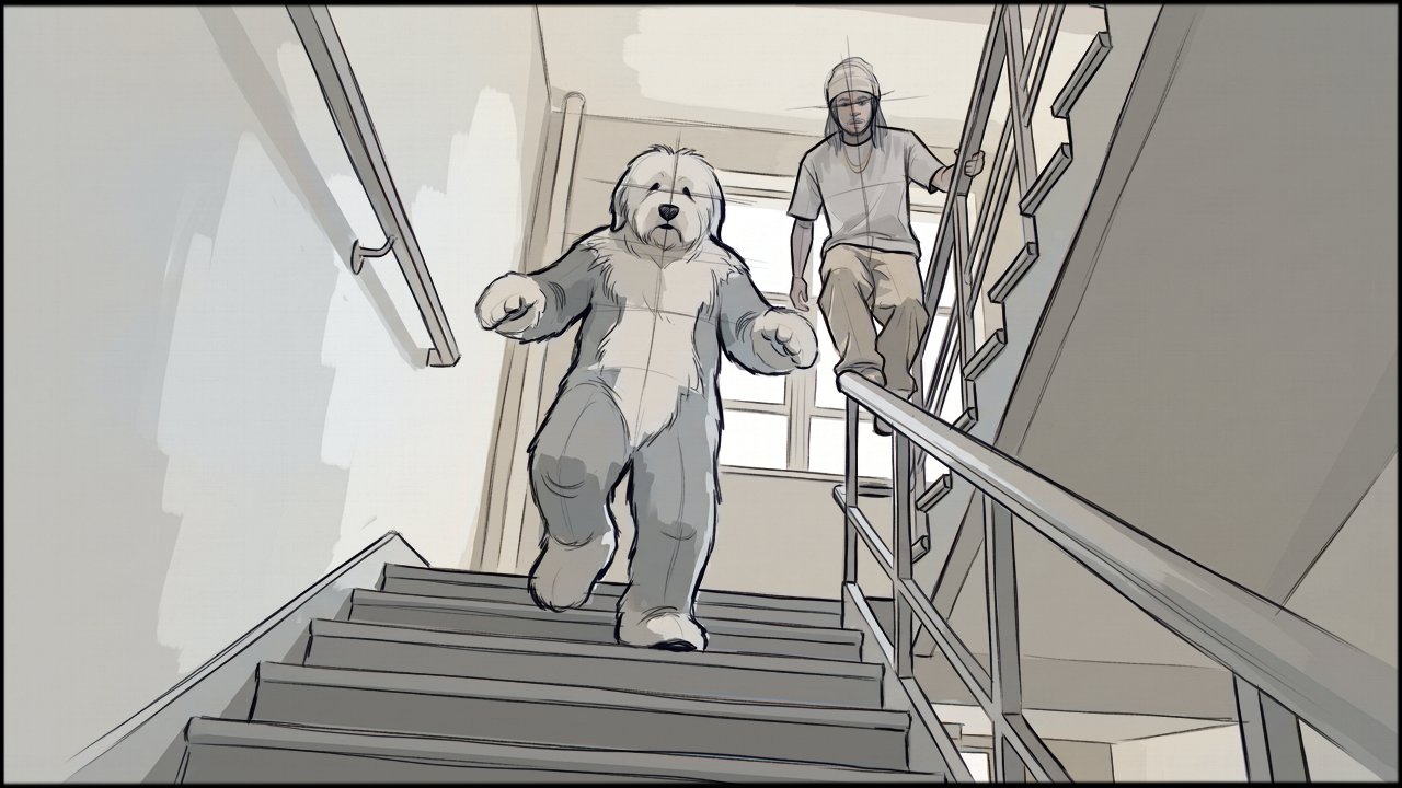 Music Video - Narrative - storyboard frame 1 by Dakota Warren